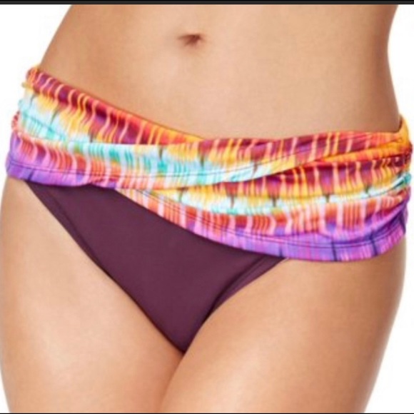 Bleu Rod Beattie Sarong Banded Hipster Bikini Bottoms - Picture 3 of 4